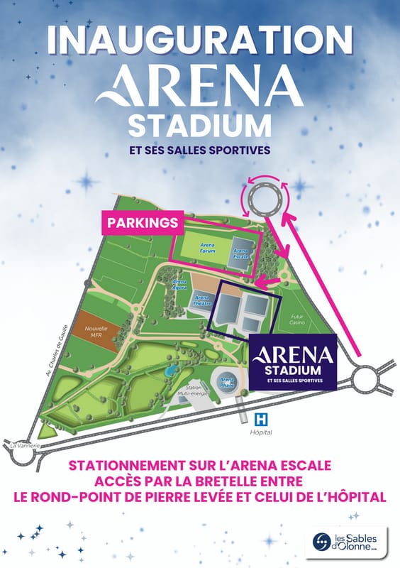 Samedi 30 et Dimanche 31 Août : BLOC fermé / Inauguration de l’Aréna