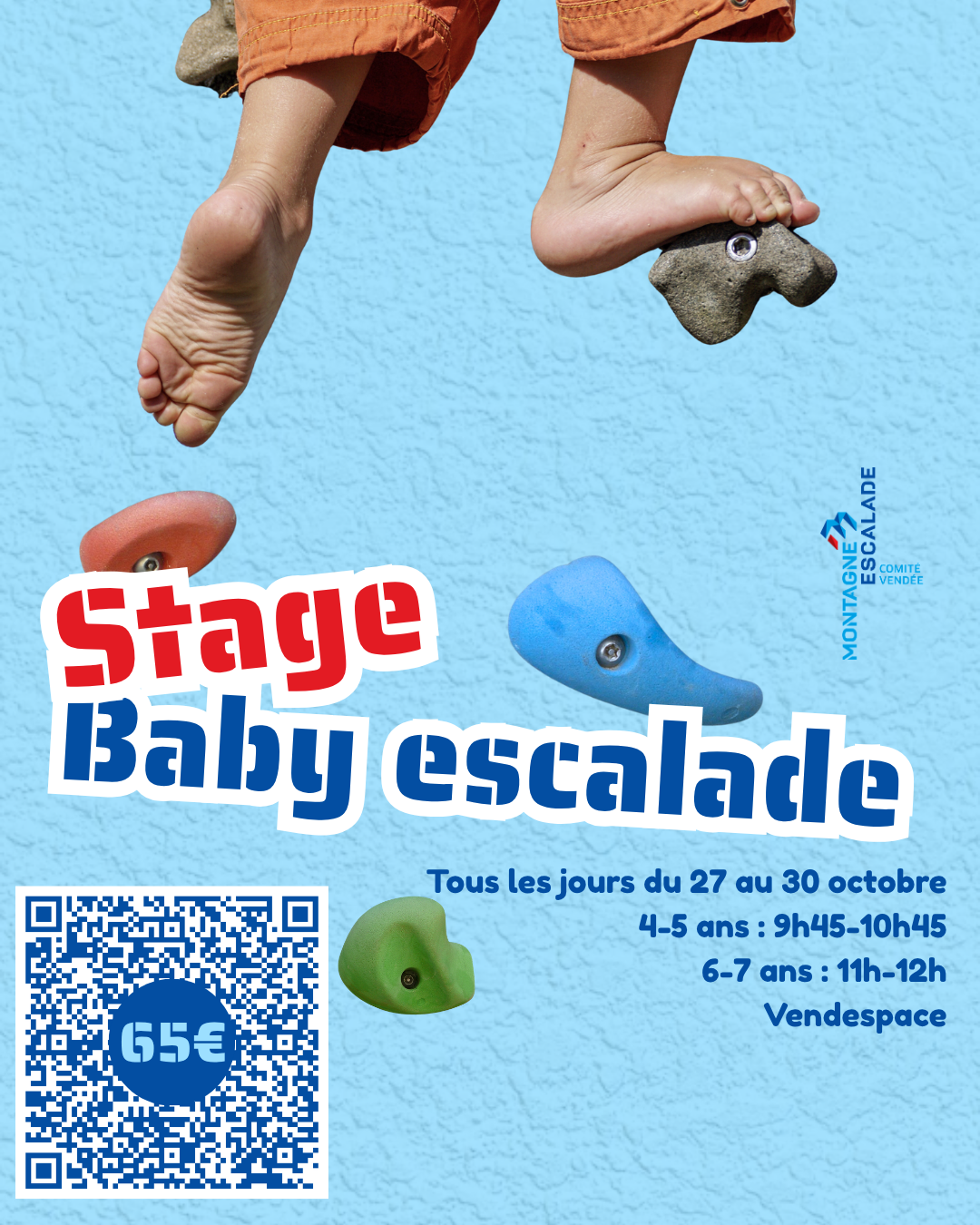 Stage Baby Escalade au Vendespace – Toussaint