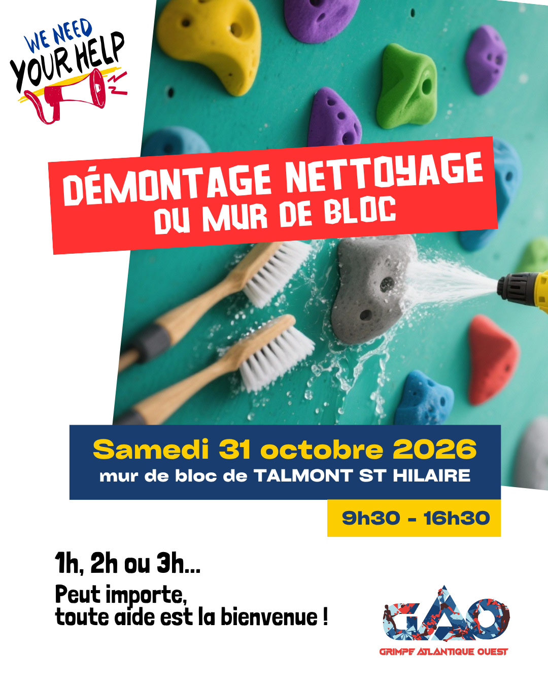 Démontage du mur de Talmont